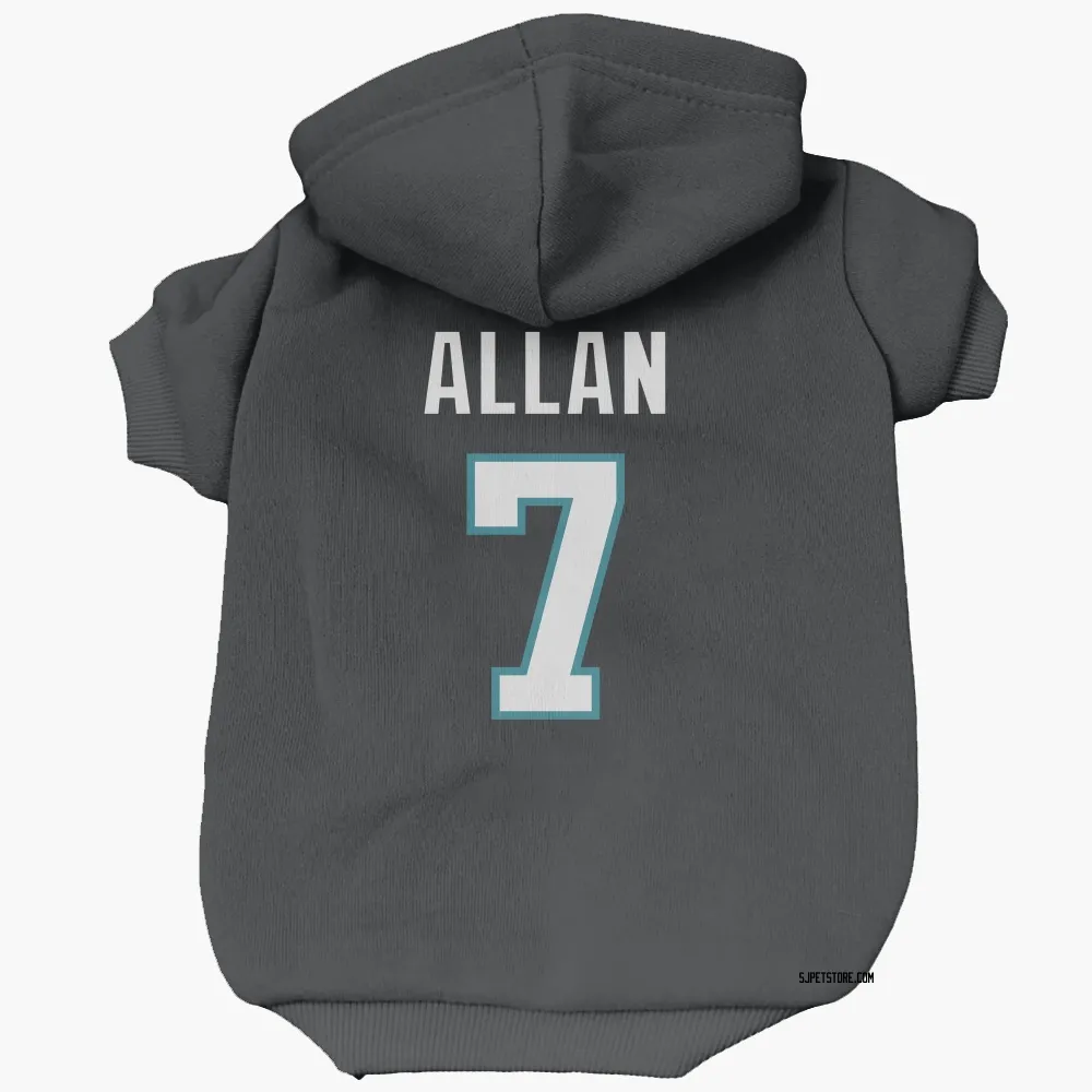 San Jose Sharks Nolan Allan Black Pet Hoodie for Dog & Cat