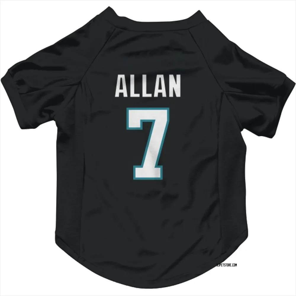 San Jose Sharks Nolan Allan Black Pet Jersey for Dog & Cat