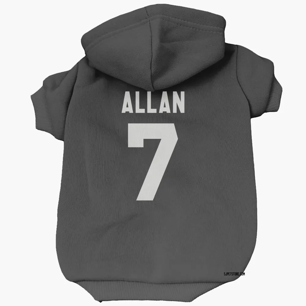 San Jose Sharks Nolan Allan Black White Pet Hoodie for Dog & Cat