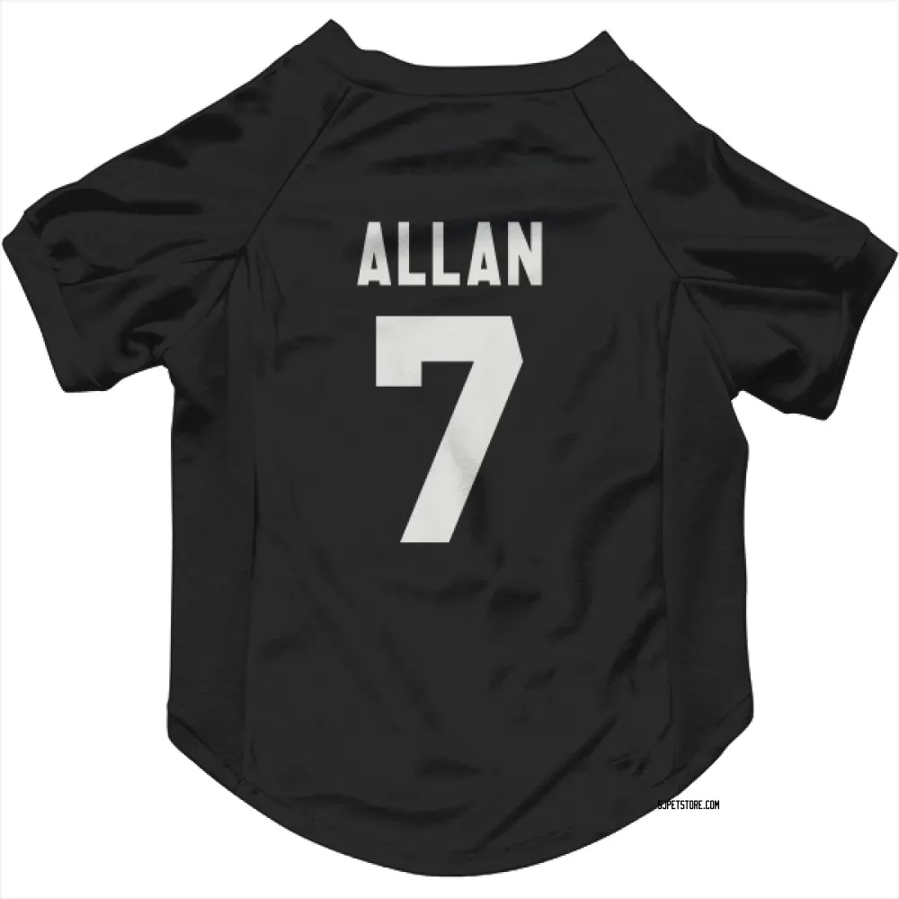 San Jose Sharks Nolan Allan Black White Pet Jersey for Dog & Cat