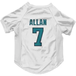 San Jose Sharks Nolan Allan White Pet Jersey for Dog & Cat