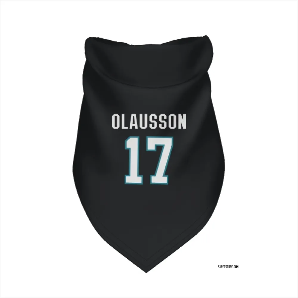 San Jose Sharks Oskar Olausson Black Pet Bandana for Dog & Cat