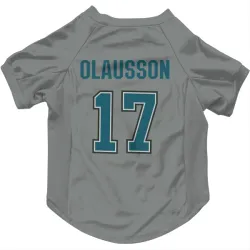 San Jose Sharks Oskar Olausson Gray Pet Jersey for Dog & Cat