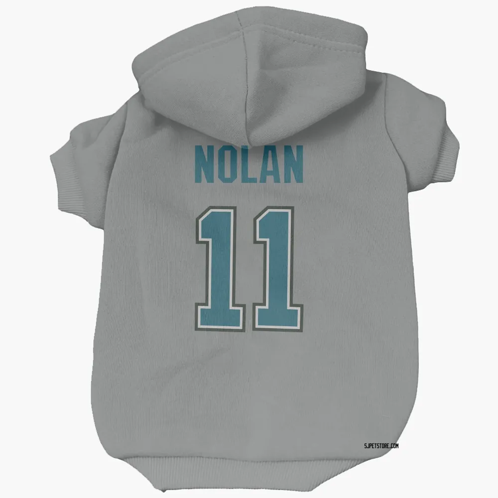 San Jose Sharks Owen Nolan Gray Pet Hoodie for Dog & Cat