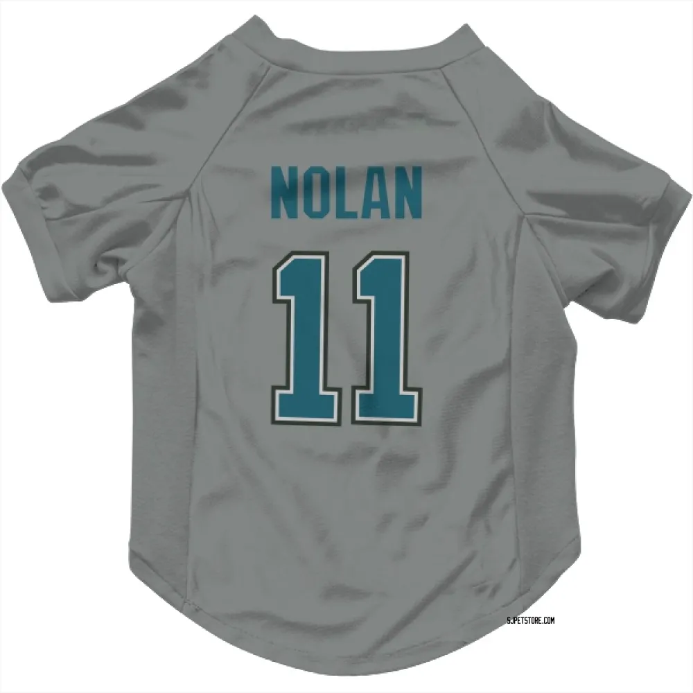 San Jose Sharks Owen Nolan Gray Pet Jersey for Dog & Cat