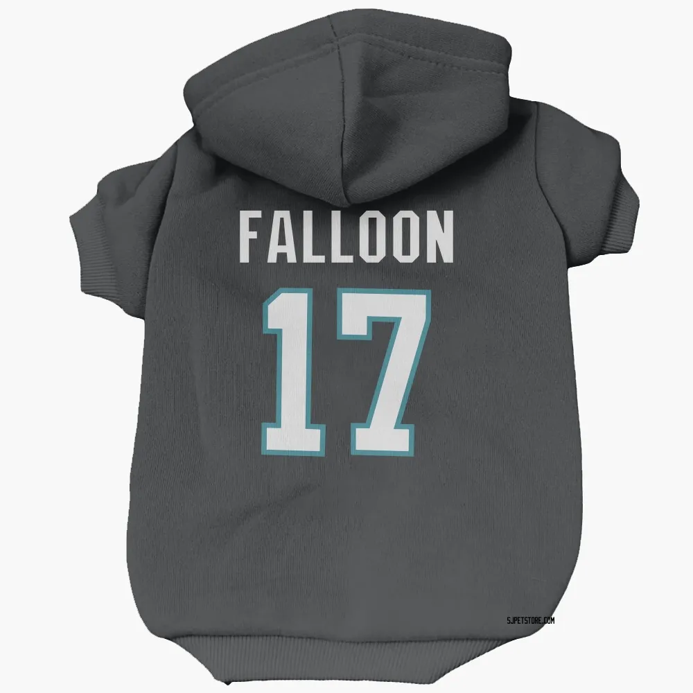 San Jose Sharks Pat Falloon Black Pet Hoodie for Dog & Cat