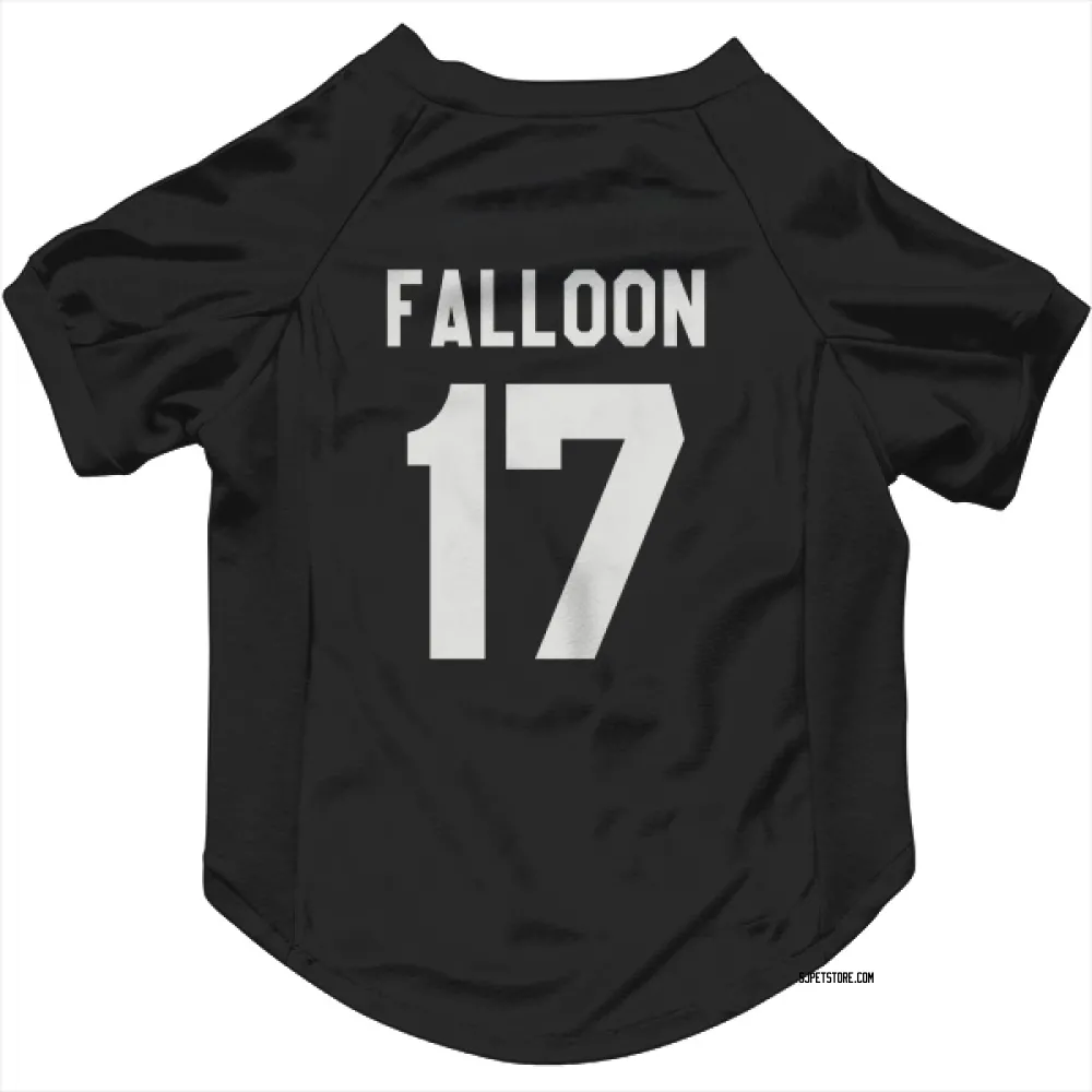 San Jose Sharks Pat Falloon Black White Pet Jersey for Dog & Cat