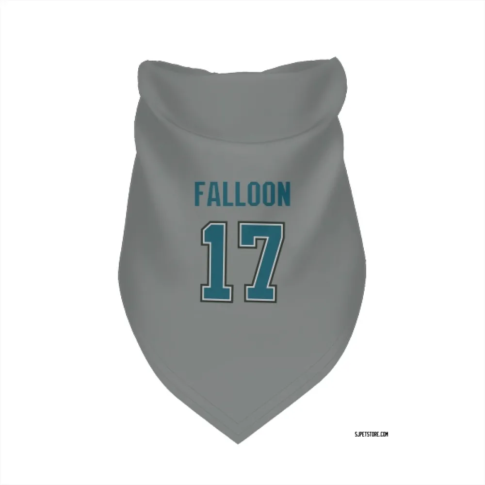 San Jose Sharks Pat Falloon Gray Pet Bandana for Dog & Cat