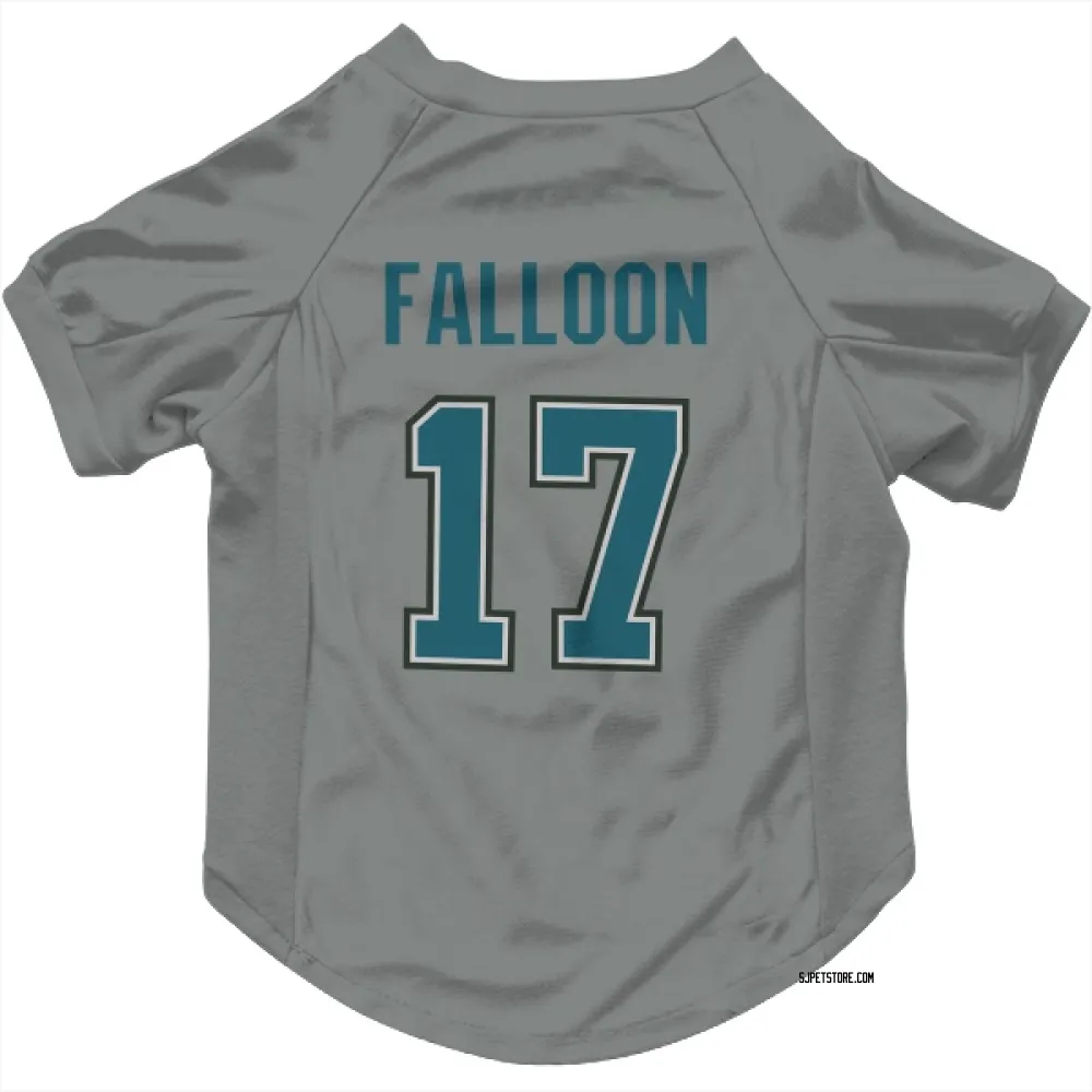 San Jose Sharks Pat Falloon Gray Pet Jersey for Dog & Cat