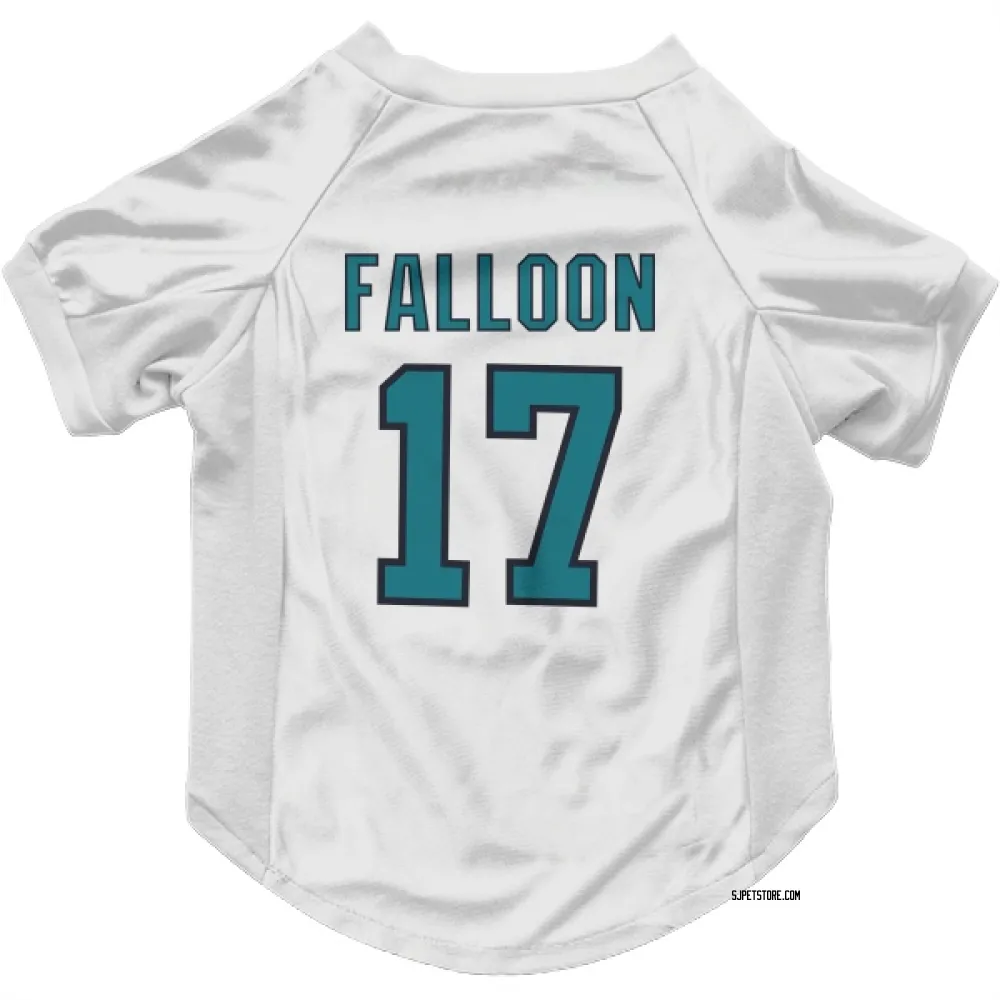 San Jose Sharks Pat Falloon White Pet Jersey for Dog & Cat