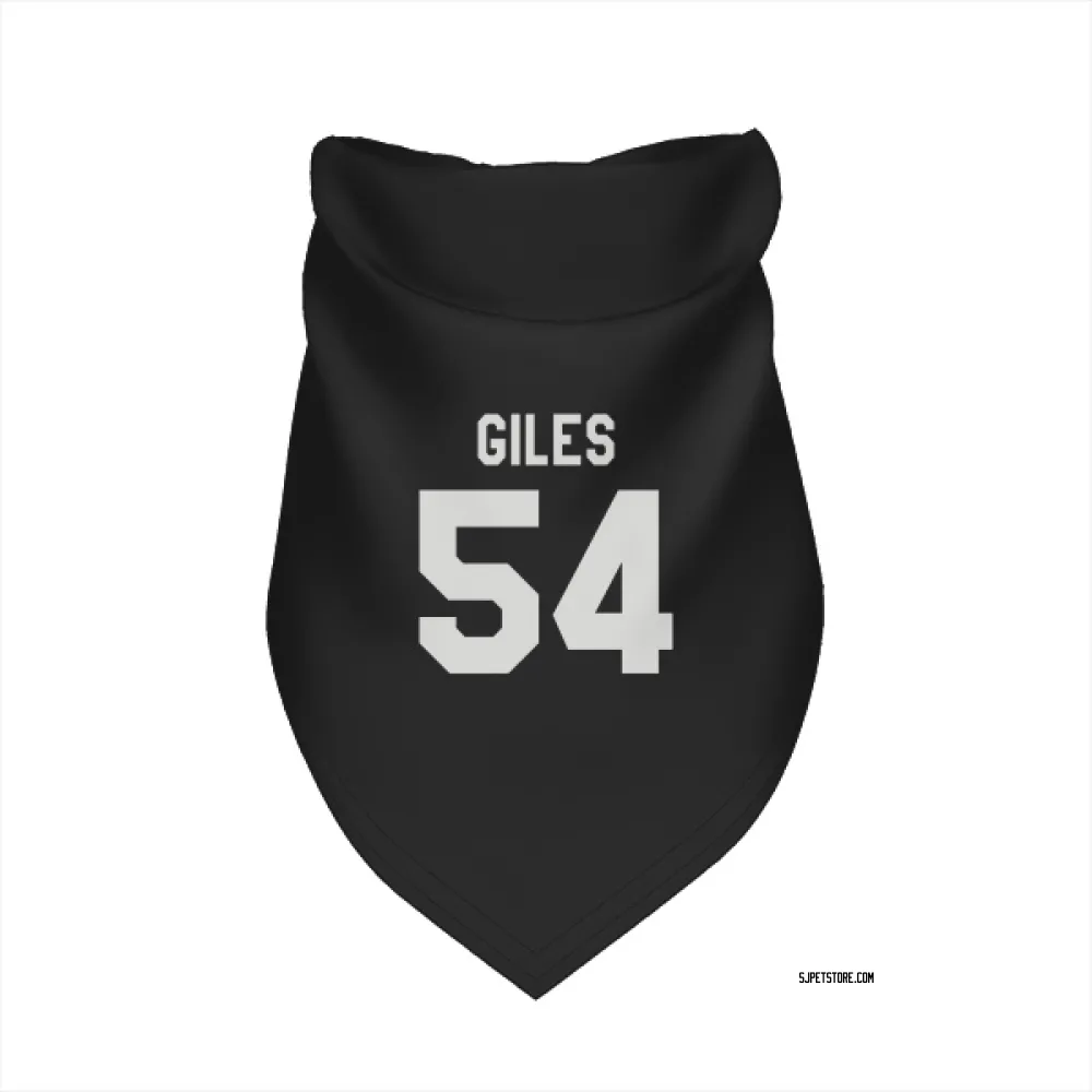 San Jose Sharks Patrick Giles Black White Pet Bandana for Dog & Cat
