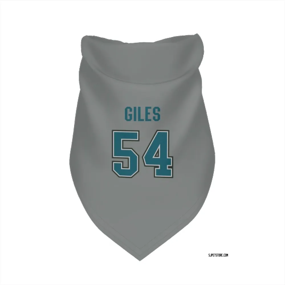 San Jose Sharks Patrick Giles Gray Pet Bandana for Dog & Cat