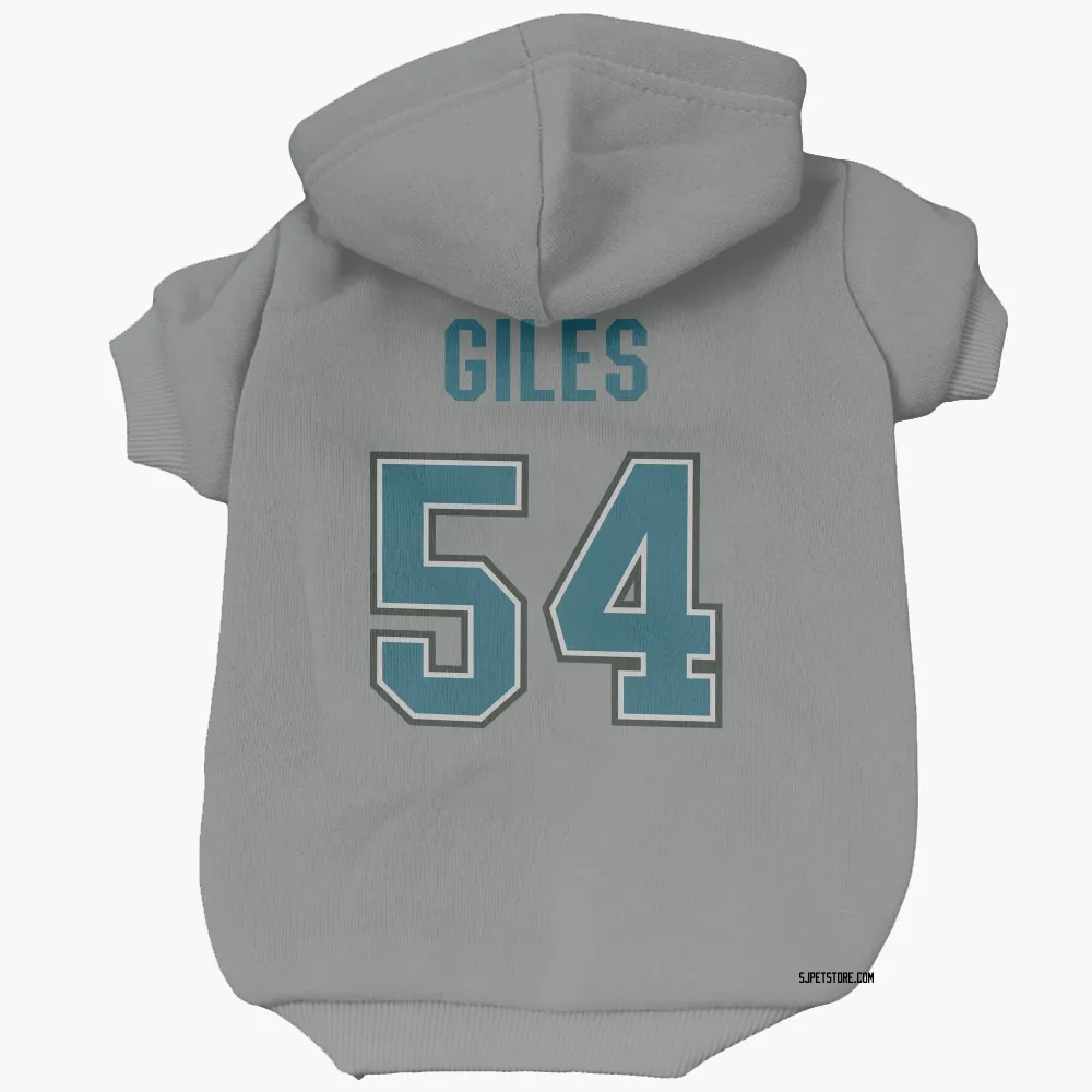 San Jose Sharks Patrick Giles Gray Pet Hoodie for Dog & Cat