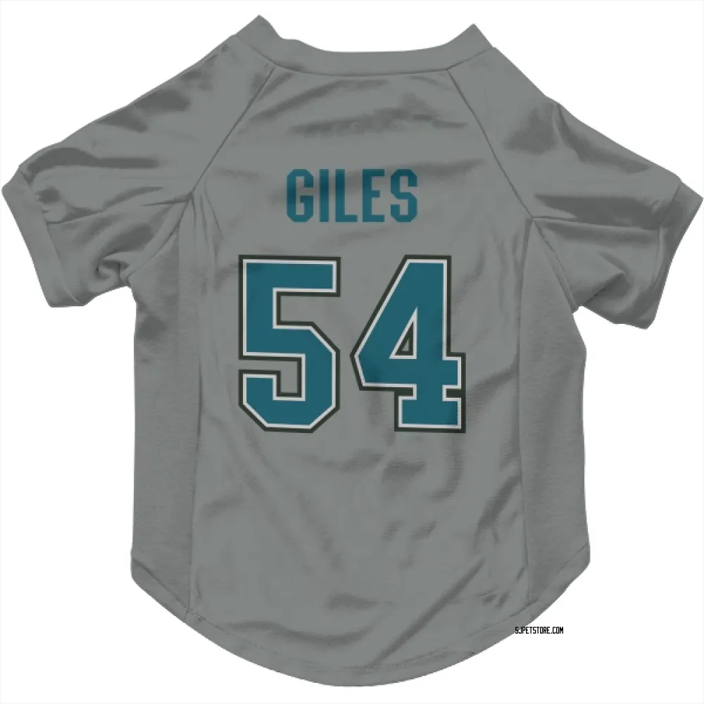 San Jose Sharks Patrick Giles Gray Pet Jersey for Dog & Cat
