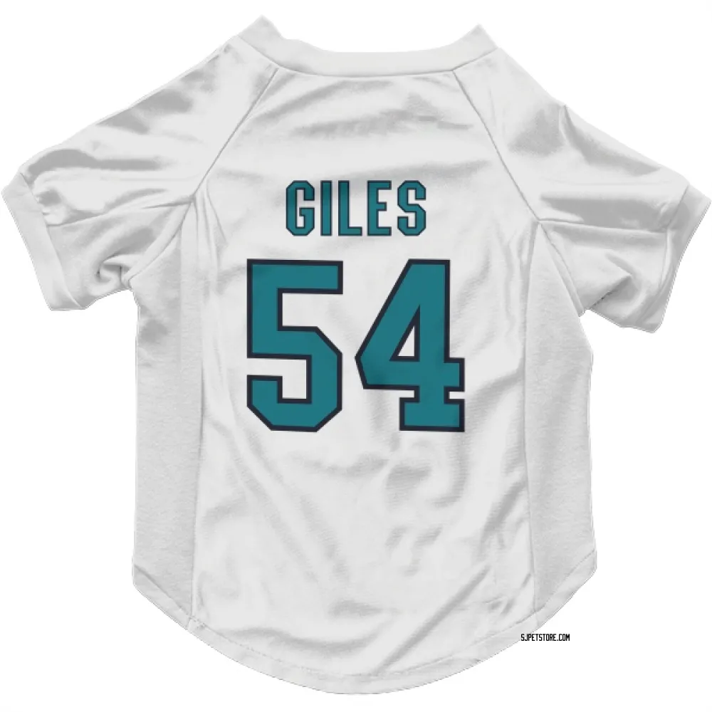 San Jose Sharks Patrick Giles White Pet Jersey for Dog & Cat