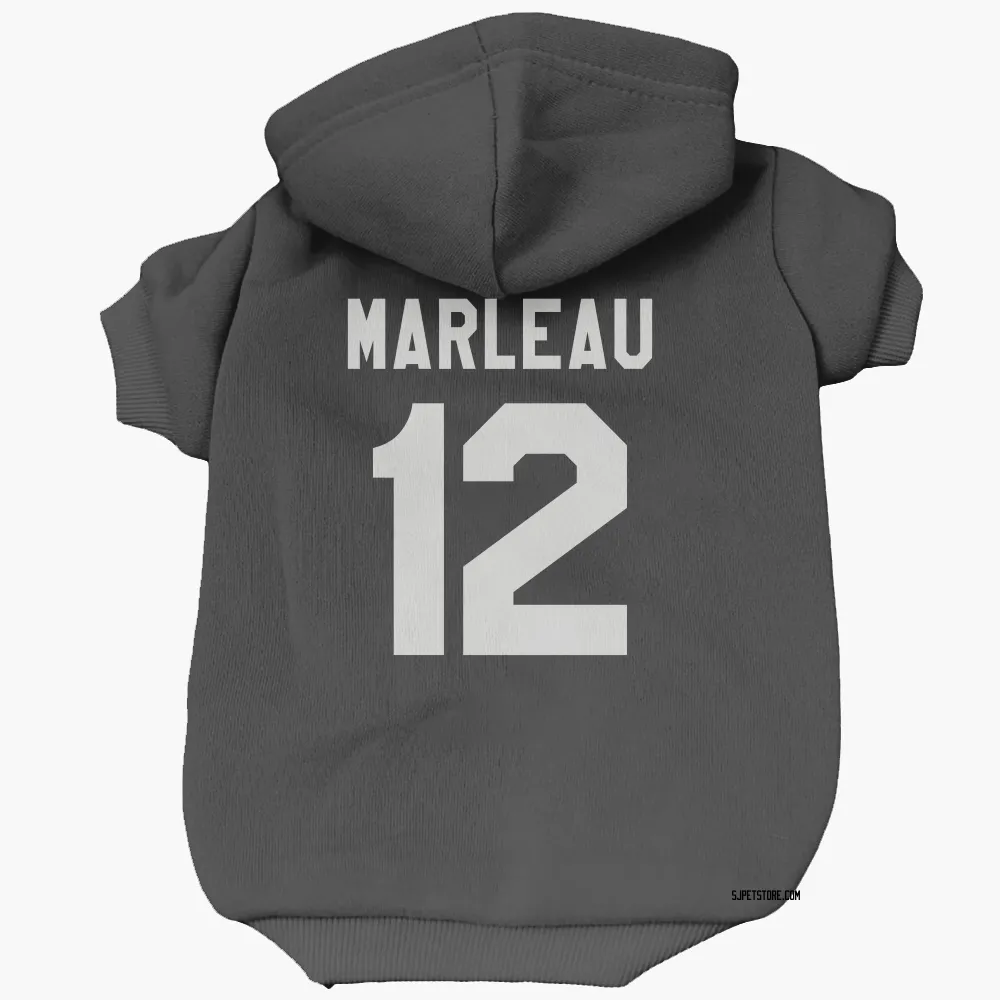 San Jose Sharks Patrick Marleau Black White Pet Hoodie for Dog & Cat