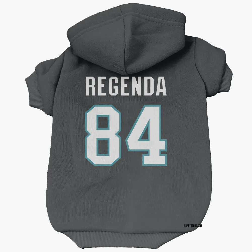 San Jose Sharks Pavol Regenda Black Pet Hoodie for Dog & Cat