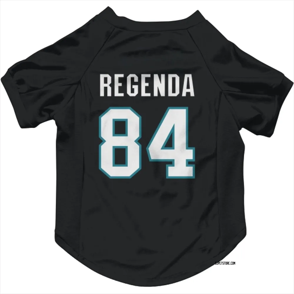 San Jose Sharks Pavol Regenda Black Pet Jersey for Dog & Cat