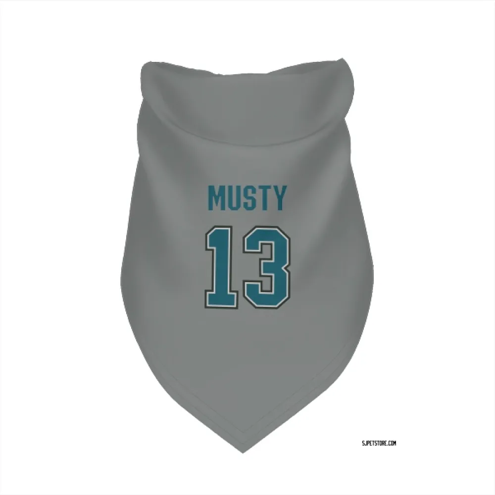 San Jose Sharks Quentin Musty Gray Pet Bandana for Dog & Cat