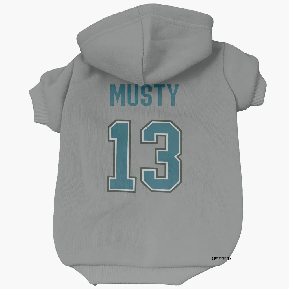 San Jose Sharks Quentin Musty Gray Pet Hoodie for Dog & Cat