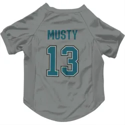 San Jose Sharks Quentin Musty Gray Pet Jersey for Dog & Cat