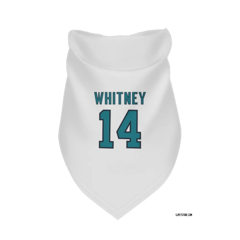 San Jose Sharks Ray Whitney White Pet Bandana for Dog & Cat