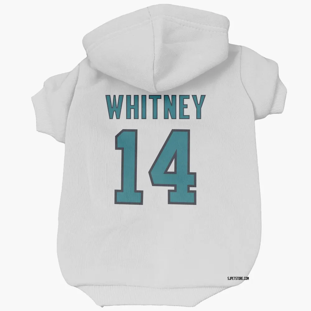 San Jose Sharks Ray Whitney White Pet Hoodie for Dog & Cat