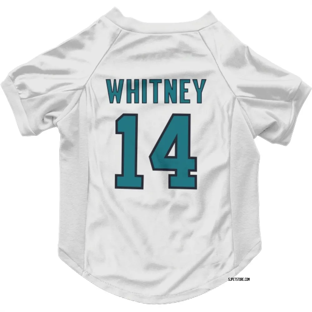 San Jose Sharks Ray Whitney White Pet Jersey for Dog & Cat