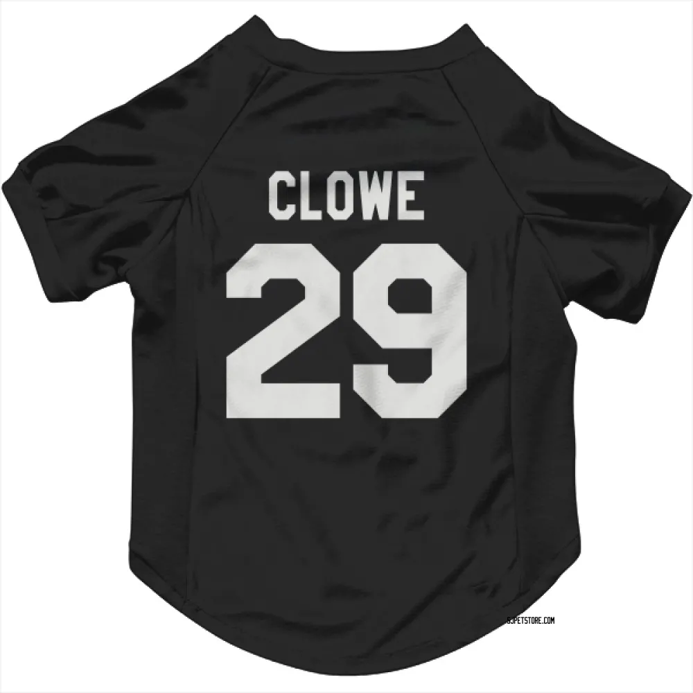 San Jose Sharks Ryane Clowe Black White Pet Jersey for Dog & Cat