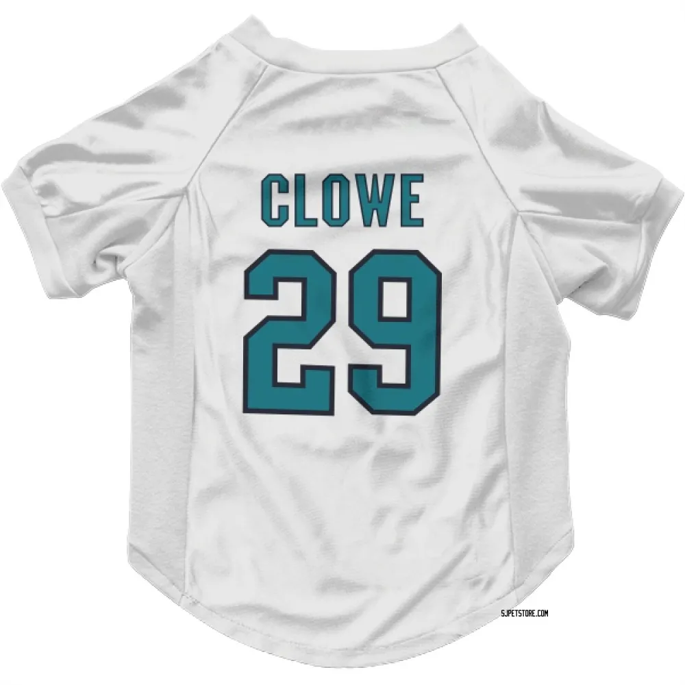 San Jose Sharks Ryane Clowe White Pet Jersey for Dog & Cat