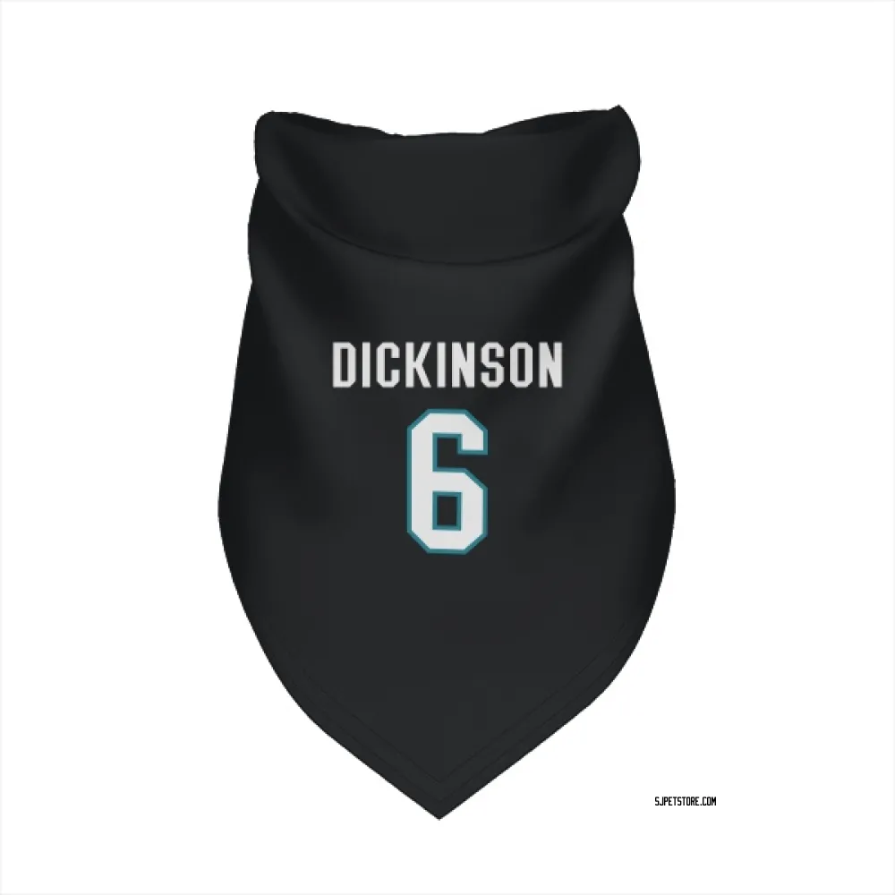 San Jose Sharks Sam Dickinson Black Pet Bandana for Dog & Cat