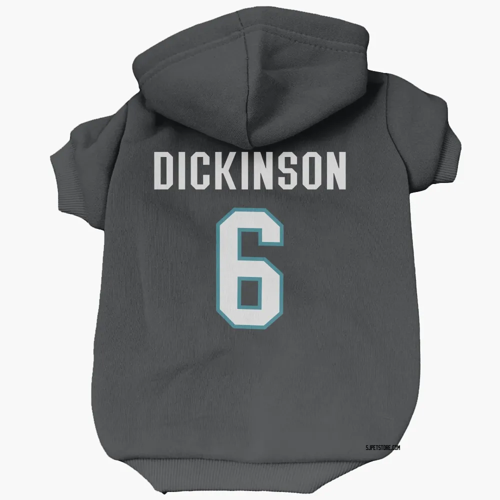 San Jose Sharks Sam Dickinson Black Pet Hoodie for Dog & Cat