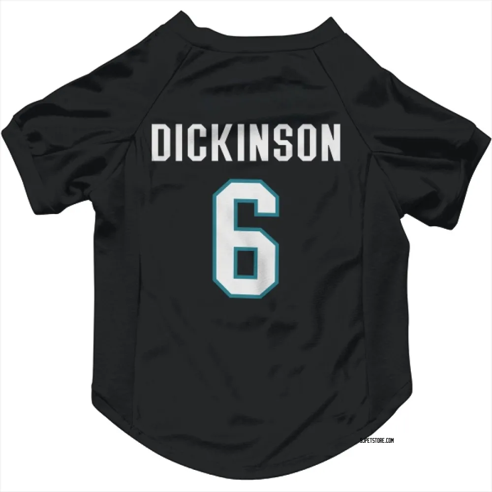 San Jose Sharks Sam Dickinson Black Pet Jersey for Dog & Cat