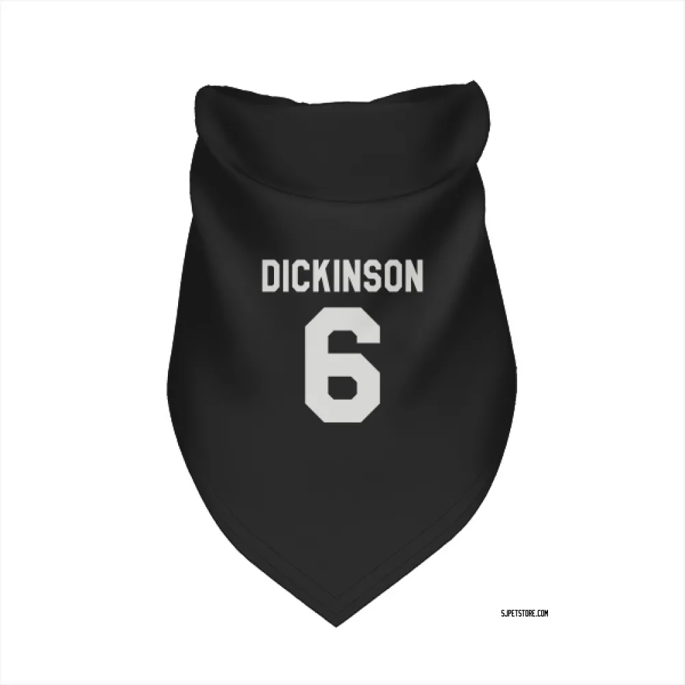 San Jose Sharks Sam Dickinson Black White Pet Bandana for Dog & Cat