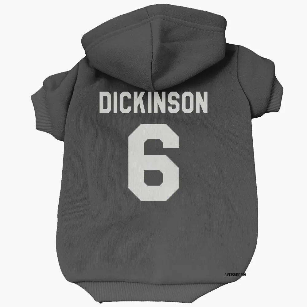 San Jose Sharks Sam Dickinson Black White Pet Hoodie for Dog & Cat