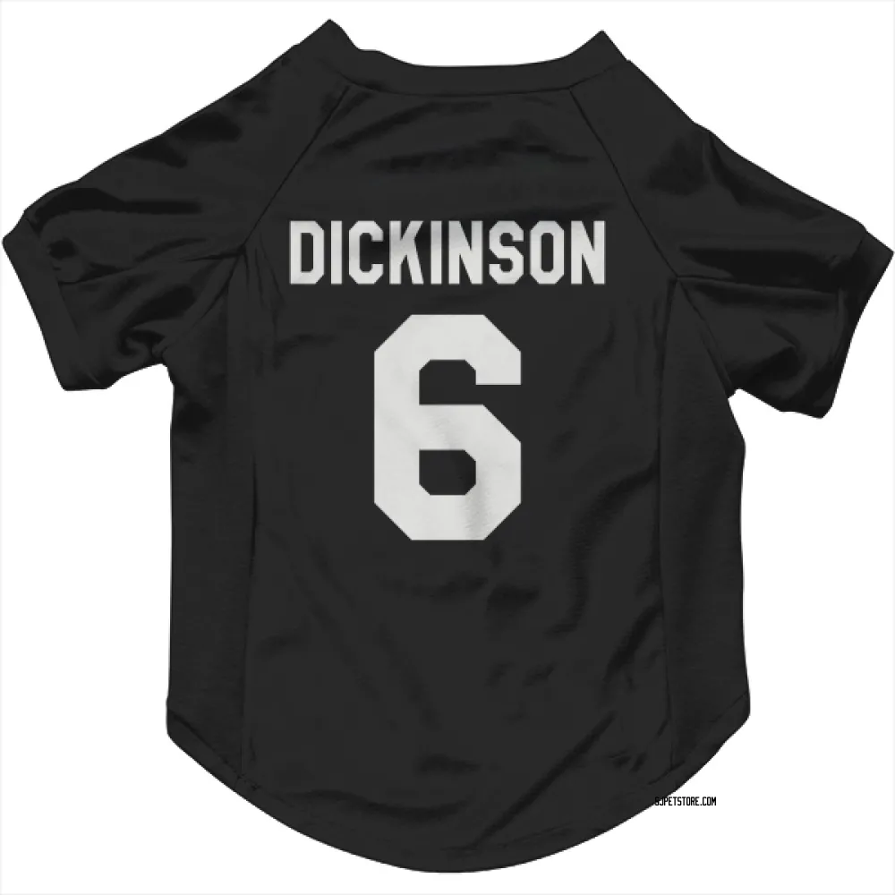San Jose Sharks Sam Dickinson Black White Pet Jersey for Dog & Cat