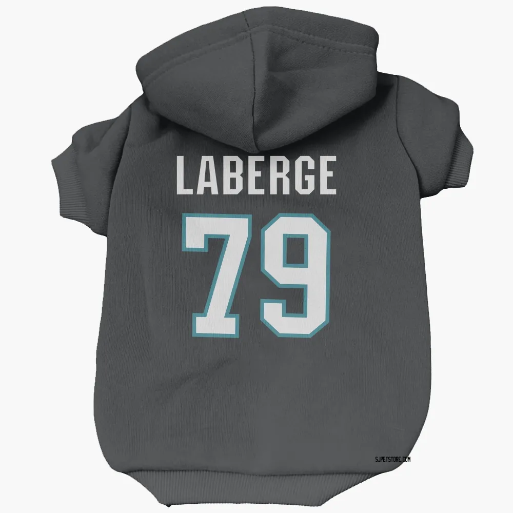 San Jose Sharks Samuel Laberge Black Pet Hoodie for Dog & Cat