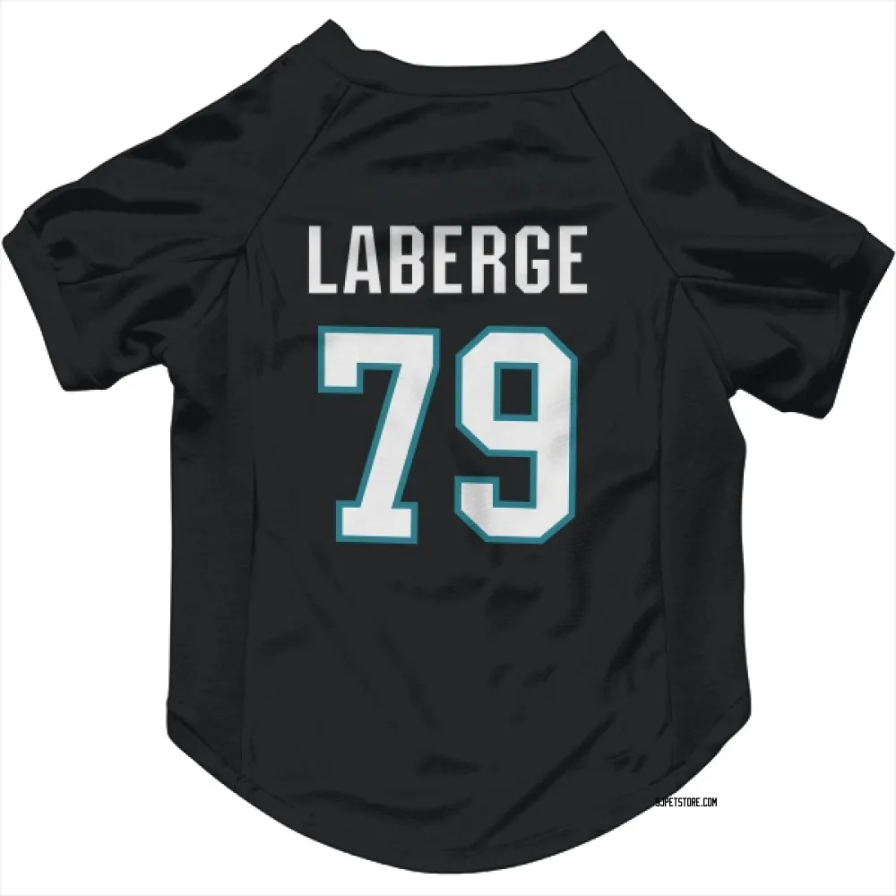San Jose Sharks Samuel Laberge Black Pet Jersey for Dog & Cat
