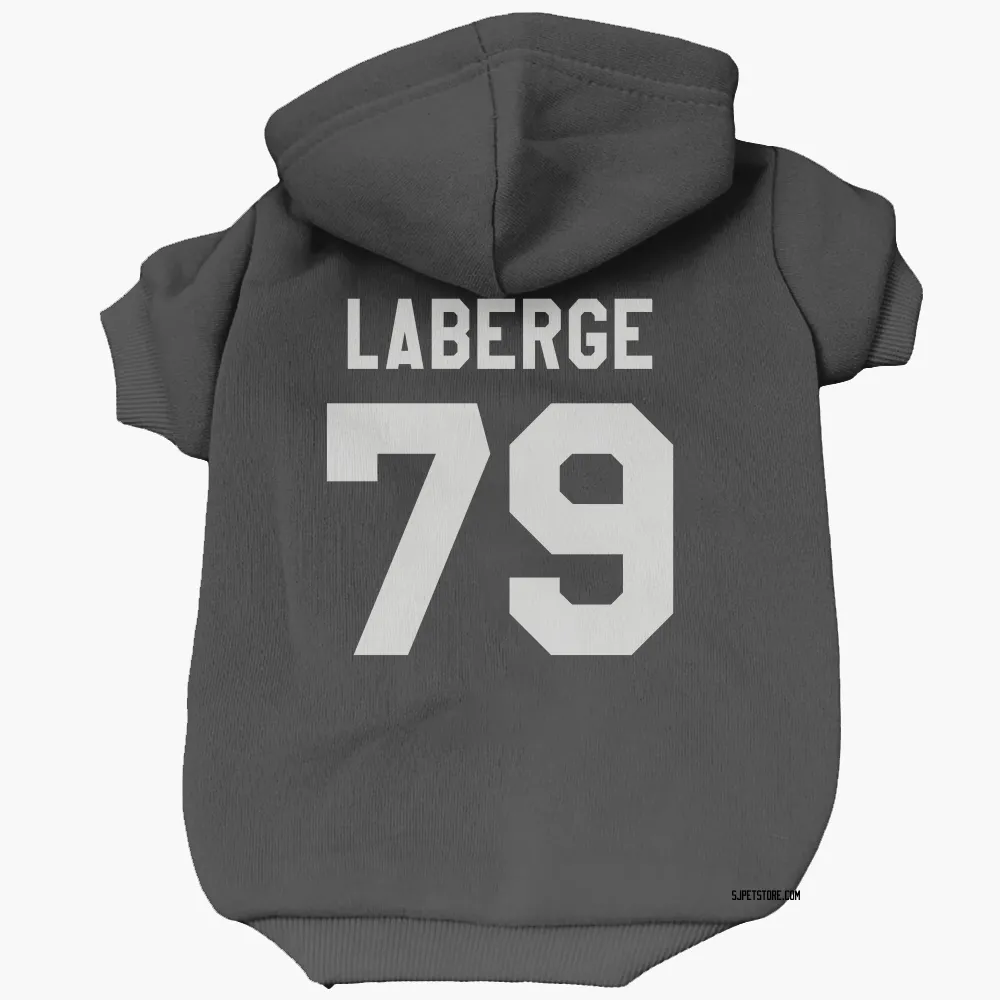 San Jose Sharks Samuel Laberge Black White Pet Hoodie for Dog & Cat