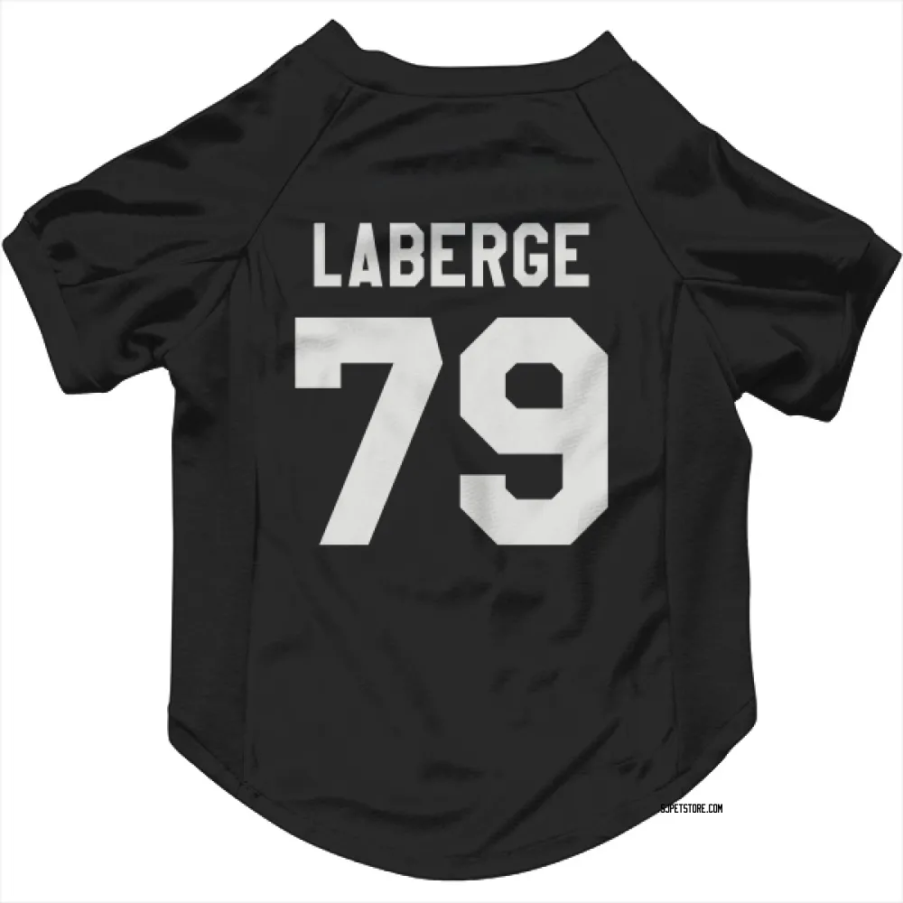 San Jose Sharks Samuel Laberge Black White Pet Jersey for Dog & Cat