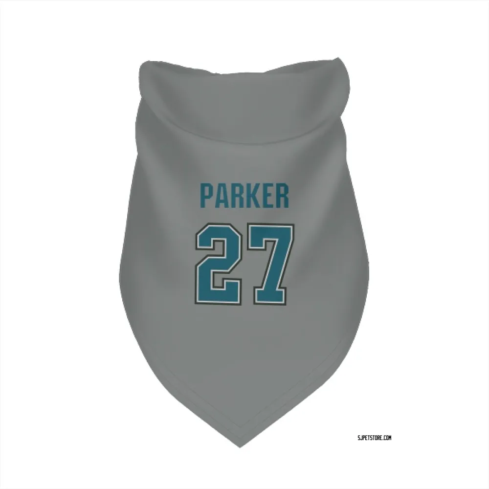 San Jose Sharks Scott Parker Gray Pet Bandana for Dog & Cat