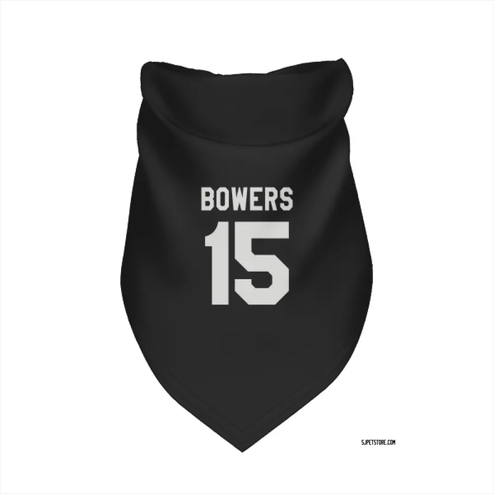 San Jose Sharks Shane Bowers Black White Pet Bandana for Dog & Cat