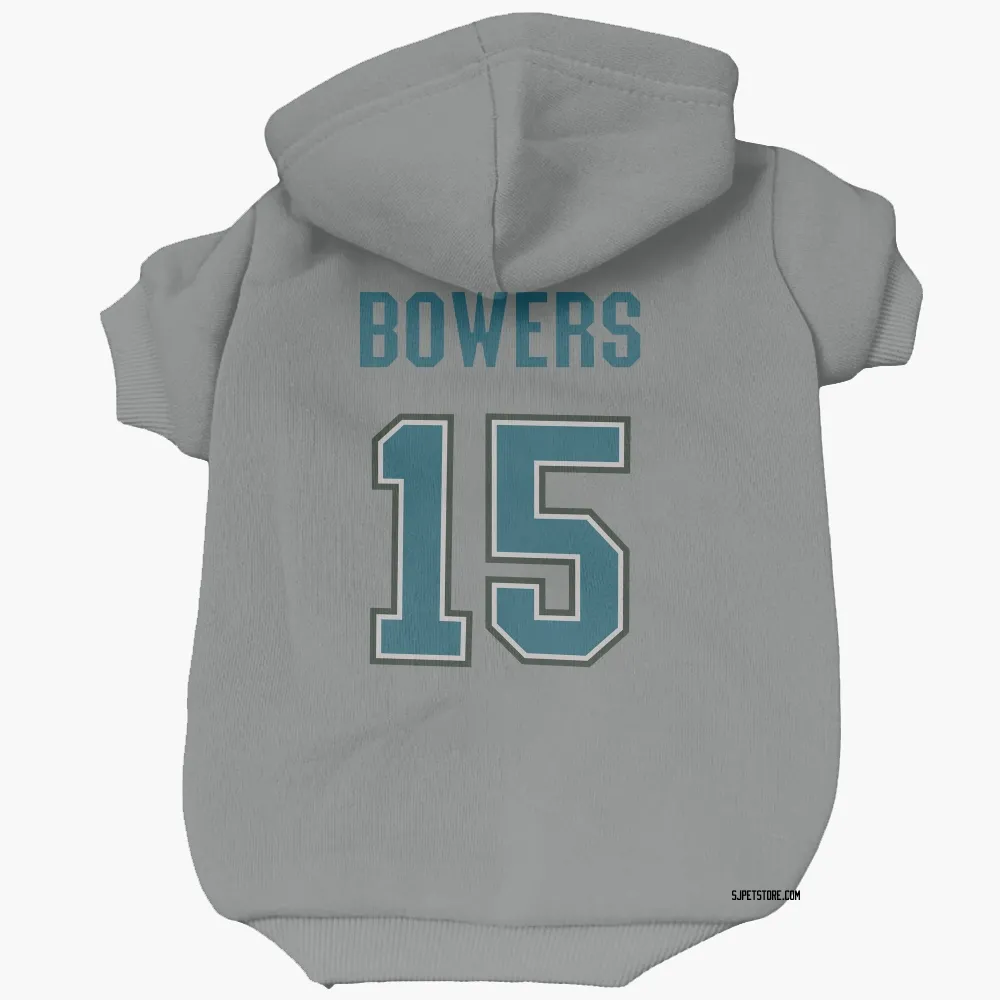 San Jose Sharks Shane Bowers Gray Pet Hoodie for Dog & Cat