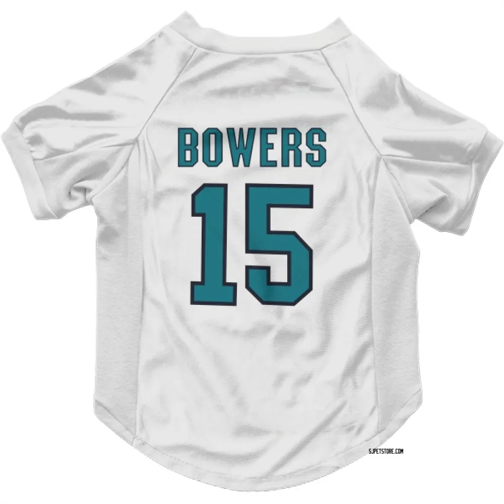 San Jose Sharks Shane Bowers White Pet Jersey for Dog & Cat