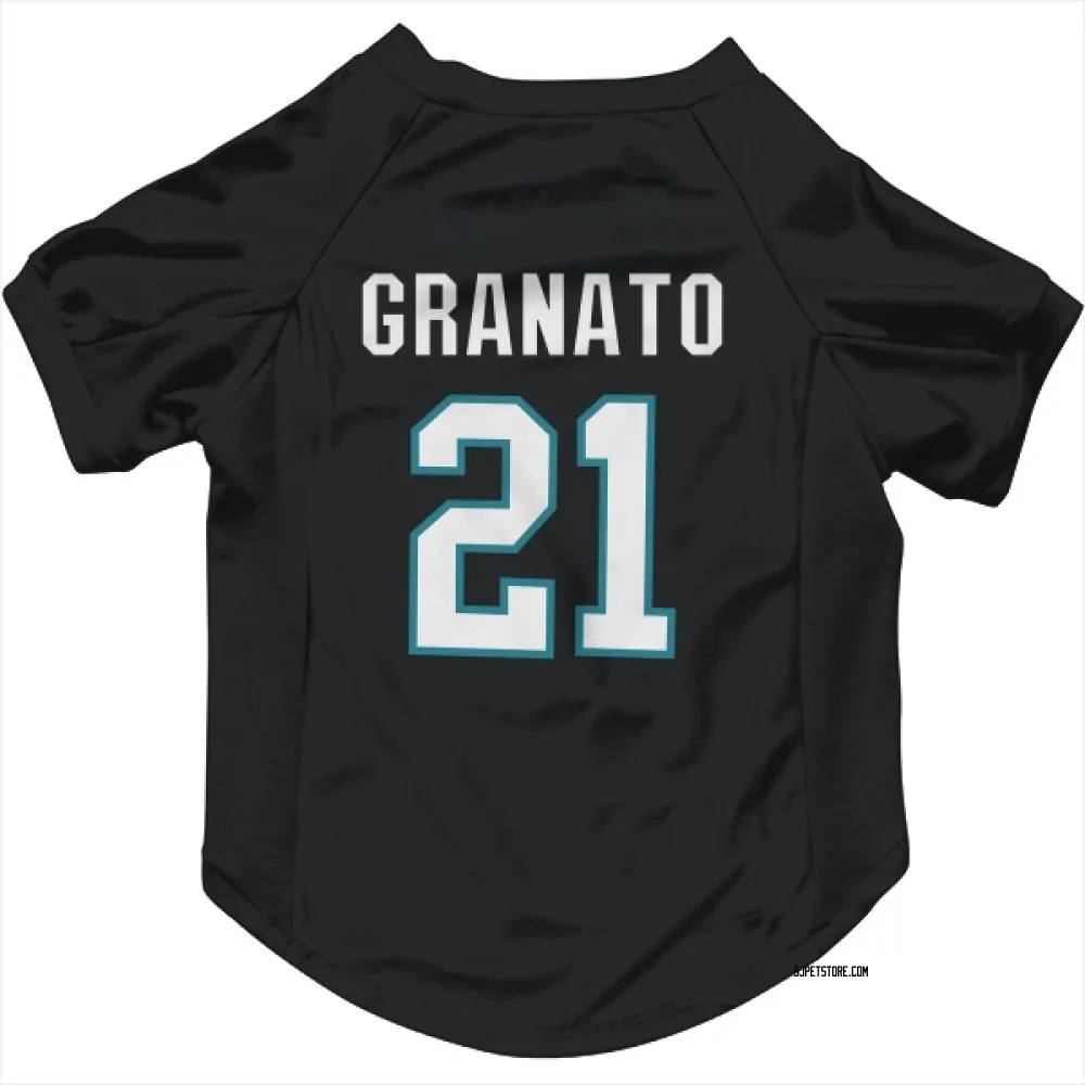 San Jose Sharks Tony Granato Black Pet Jersey for Dog & Cat