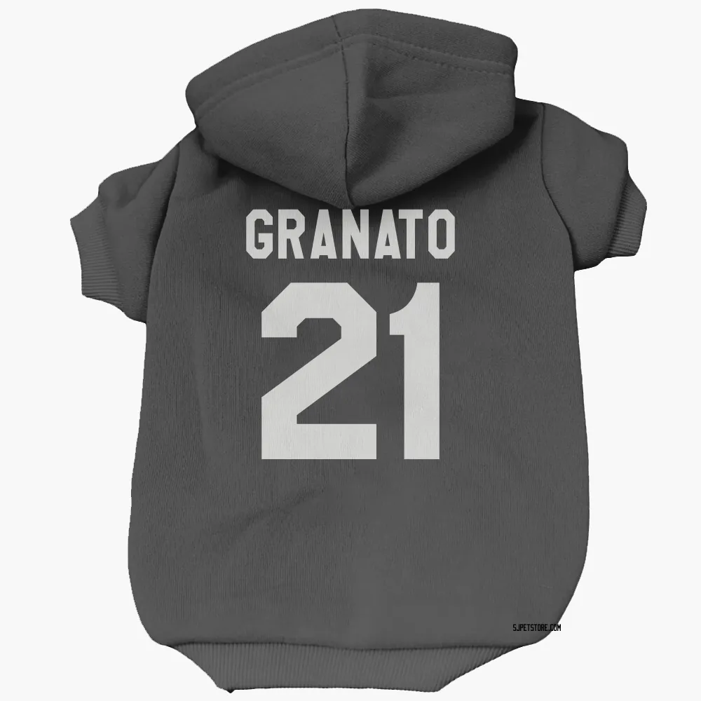 San Jose Sharks Tony Granato Black White Pet Hoodie for Dog & Cat