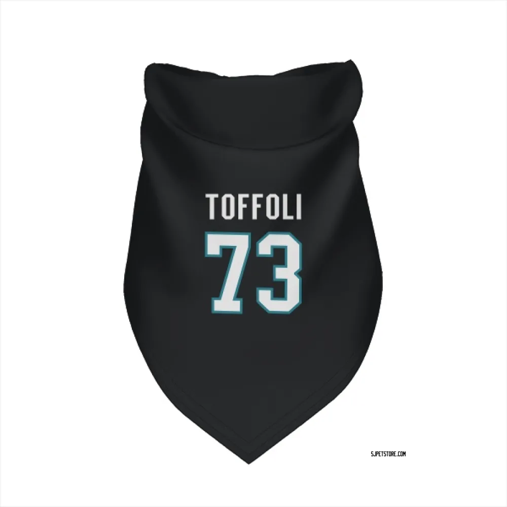 San Jose Sharks Tyler Toffoli Black Pet Bandana for Dog & Cat