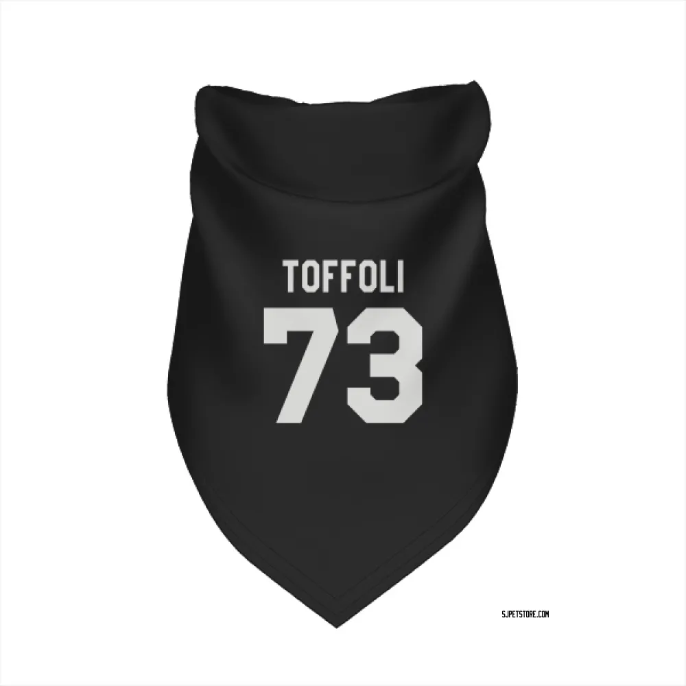 San Jose Sharks Tyler Toffoli Black White Pet Bandana for Dog & Cat