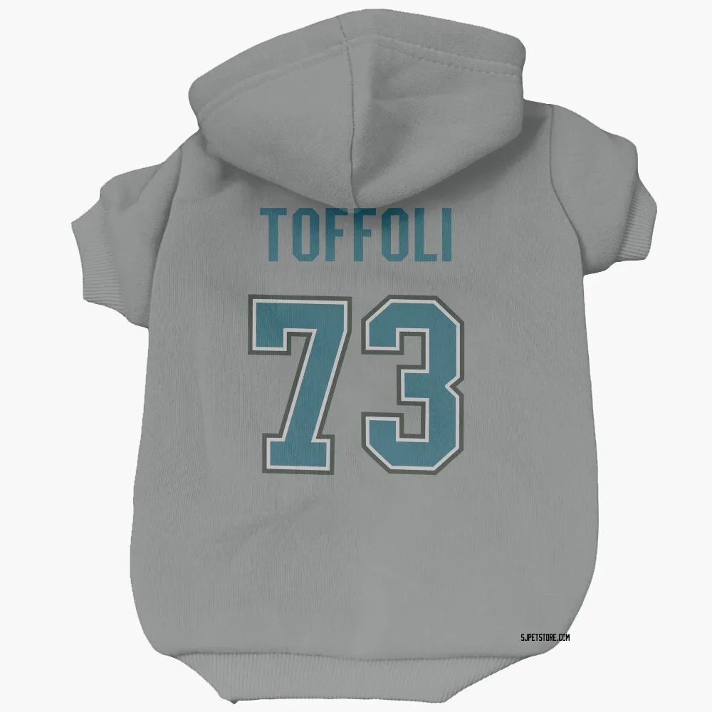 San Jose Sharks Tyler Toffoli Gray Pet Hoodie for Dog & Cat