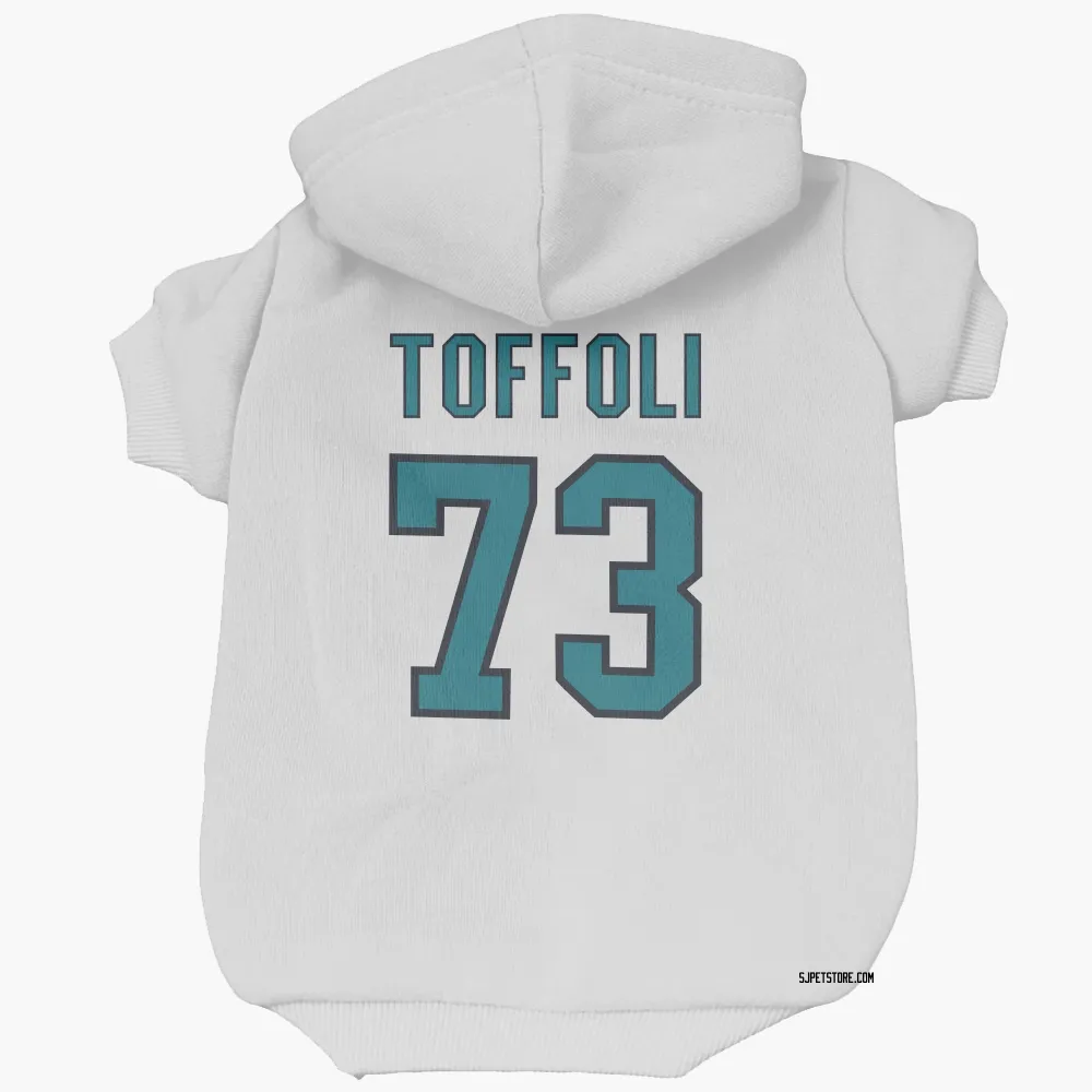 San Jose Sharks Tyler Toffoli White Pet Hoodie for Dog & Cat